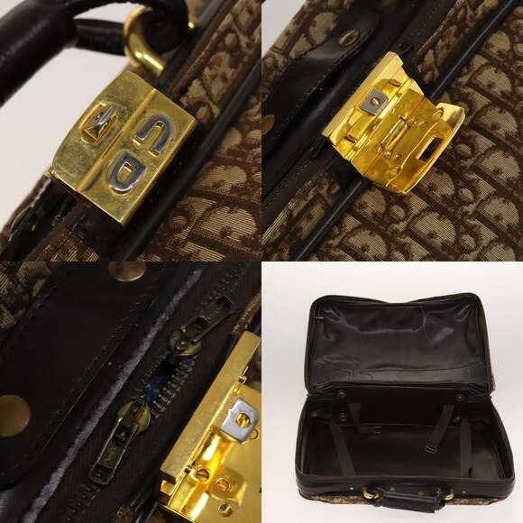 DIOR Trotter Canvas Trunk Brown Gold - Picture 11 of 12